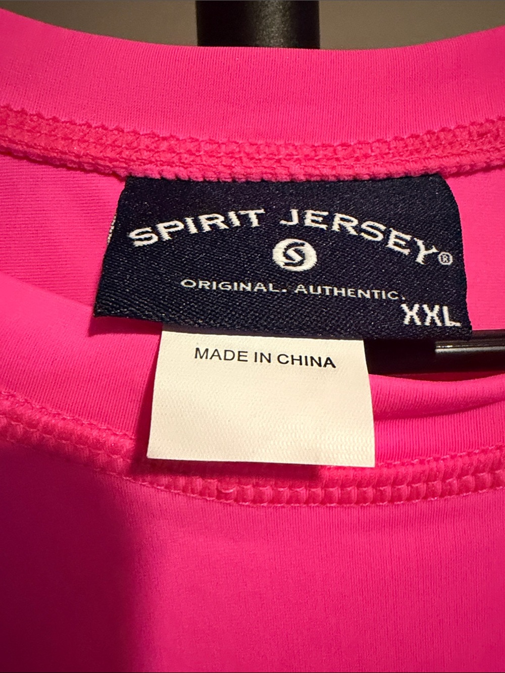 Spirit Jersey Hot Pink Crewneck Tee - Picture 2 of 5